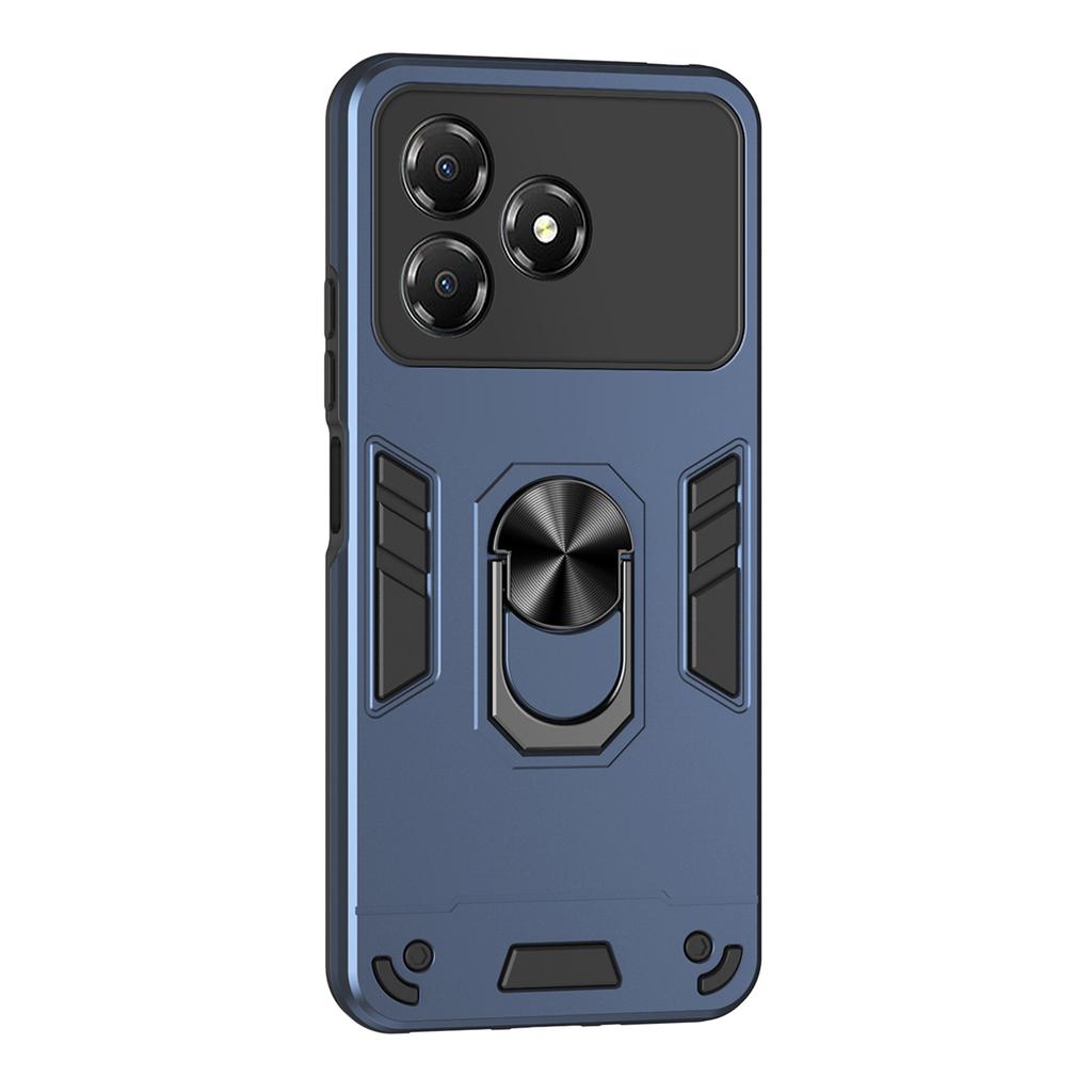 For ZTE Blade A36 Case PC+TPU Drop Defend Phone Cover with Ring Kickstand