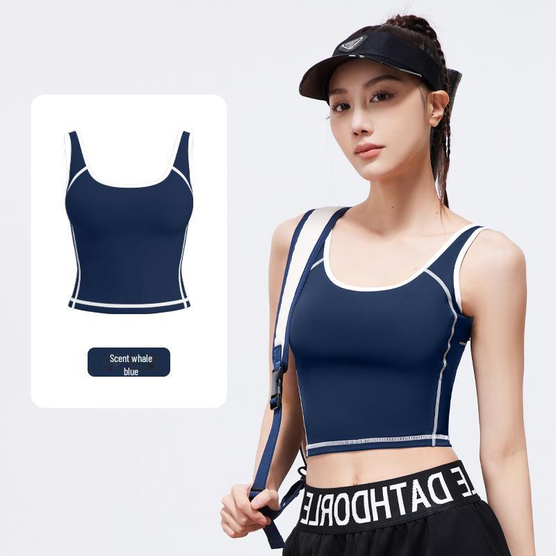 Juyitang Peach Arc U-Shaped High Elastic Shockproof Sports Vest