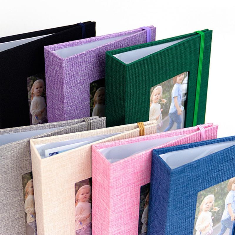 Cloth-bound Insert Album Photo Album For 104 Photos