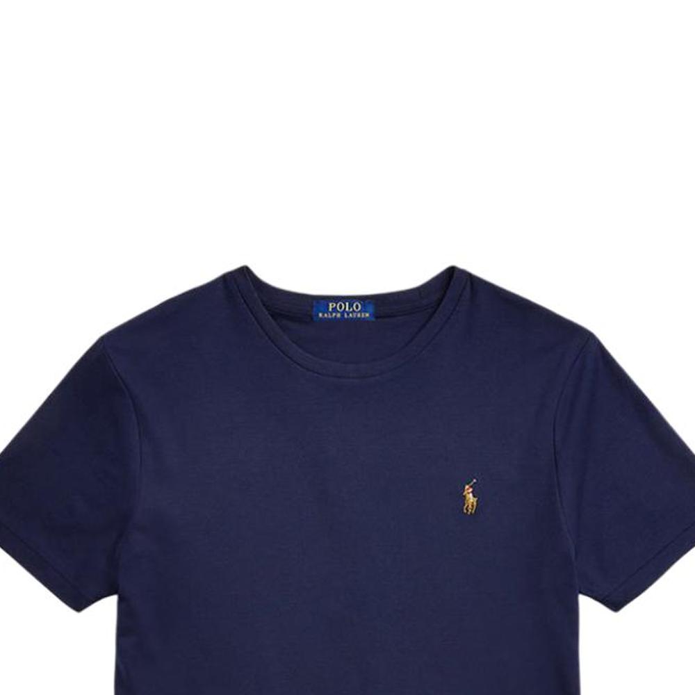 Polo Ralph Lauren Pony Embroidered Crew Neck Short Sleeve T-Shirt Men T-Shirts Navy-Blue 710803228002