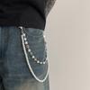 Ingemark Harajuku Hip Hop Rhinestone Keychains for Men Punk Wallet Belt Chain Trousers Hipster Pant Jeans Chain Street Jewelry