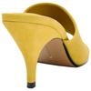 Zara Fashionable Round Toe Thin High Heel Leather Anti-Friction Slide Sandals Women Sandals Mustard 1304610305