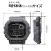 Casio Sports Gear Digital Men's Watch WS-1400H-8BV Gray Black Negative Display