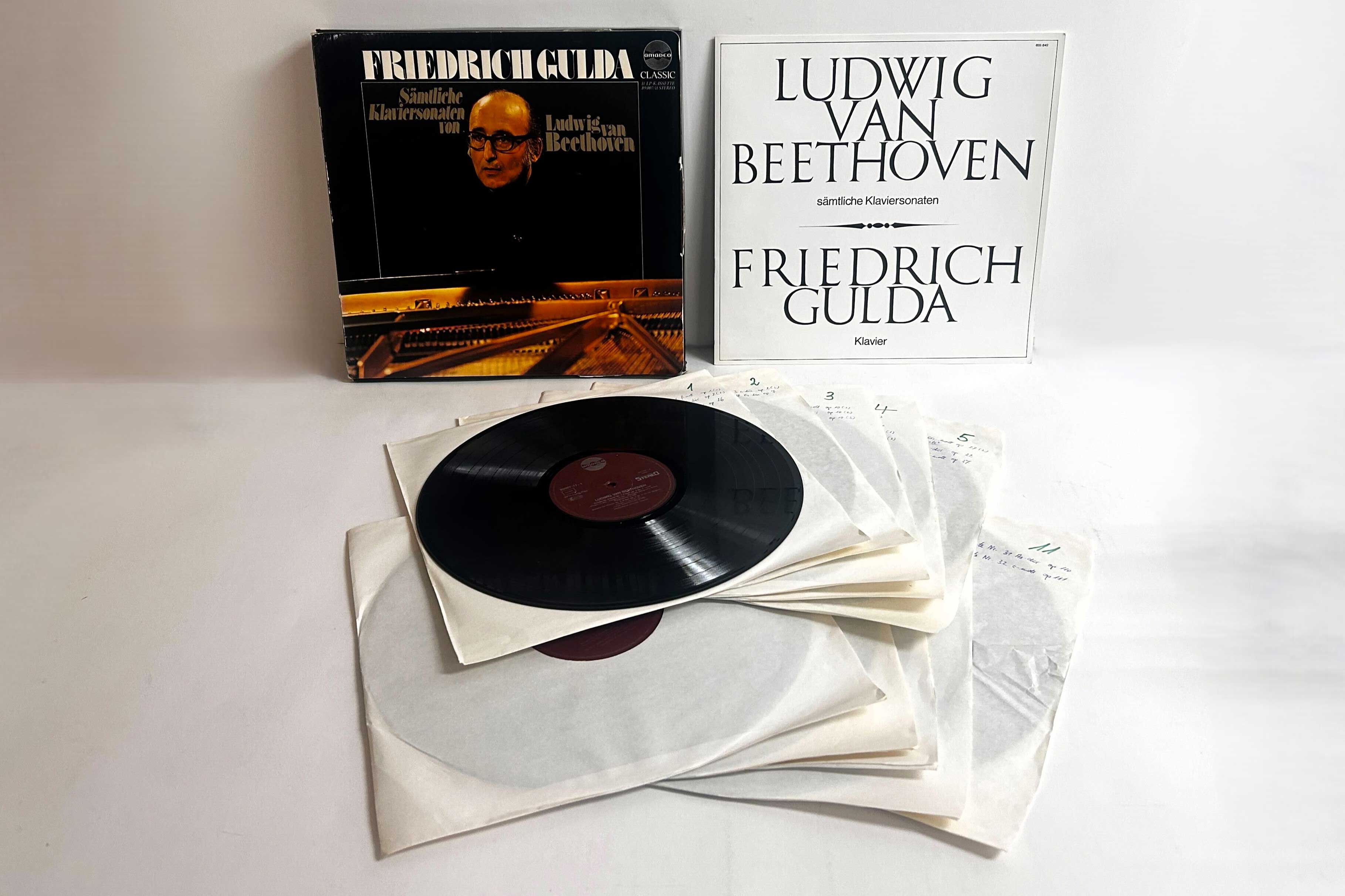 

LP Record FRIEDRICH GULDA - Beethoven Complete Piano Sonatas 8900711 Amadeo Germany Classical Used
