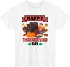 Happy Thanksgiving Day T-Shirt Turkey Pumpkin Pie Fall Season Xmas Gift Tee Top