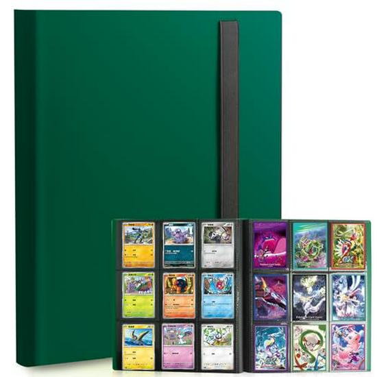 Portable 9-Grid Pocket Monsters Card Album for Trading and Collectible Pokemon Cards
