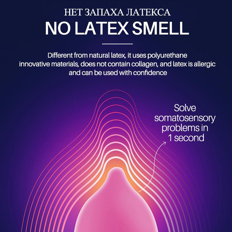 001 Polyurethane Condomsr 6pc Invisible Ultra Thin Lubricated Condoms