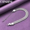 CHSHINE 925 Sterling Silver 10mm Weaving Geometry Bracelet For Women Men Party Fashion Charm Jewelry