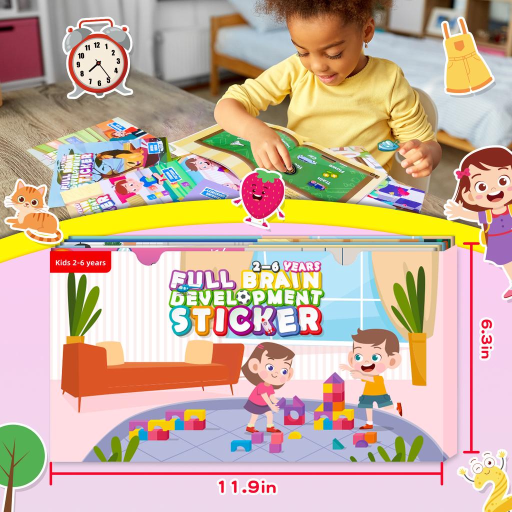 10 Children'S Enlightenment Animal Space Early Education Sticker Books Interest Cultivation Parent-Child Interactive Educational Toy Stickers