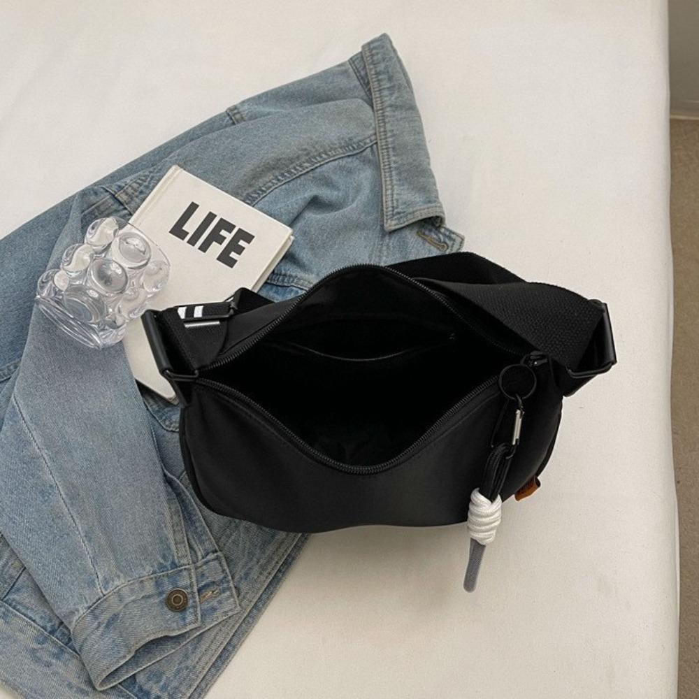 New Fashi Crossbody Bag Simple Wide Shoulder Strap Design Single Shoulder Bag Original Style Commuting Dumpling Women Bag