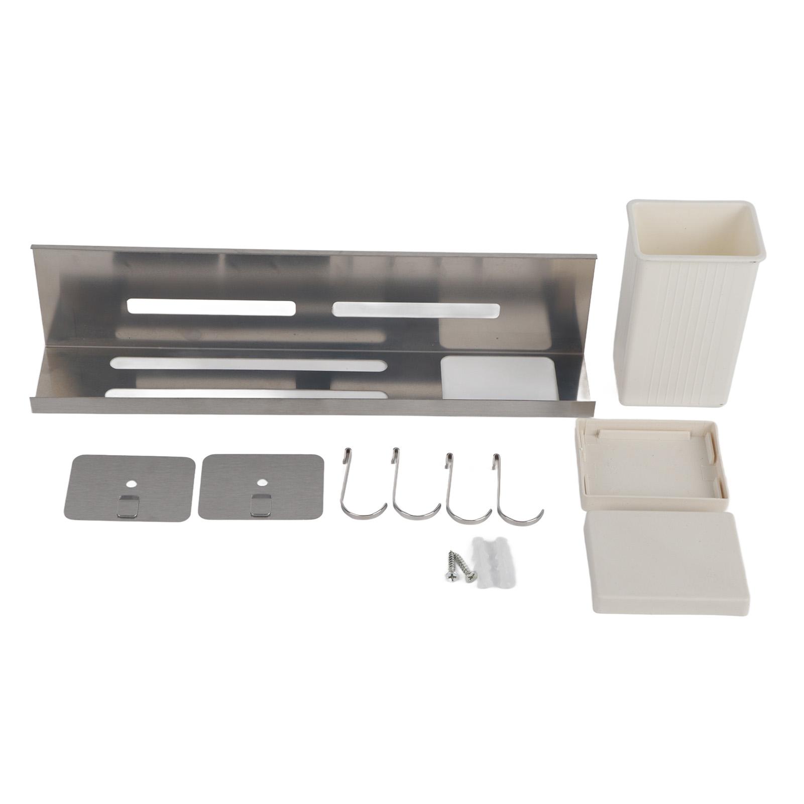 

Стойка для ножей из нержавеющей стали, многоцелевой настенный держатель для ножей без перфоратора для ложек и ножей