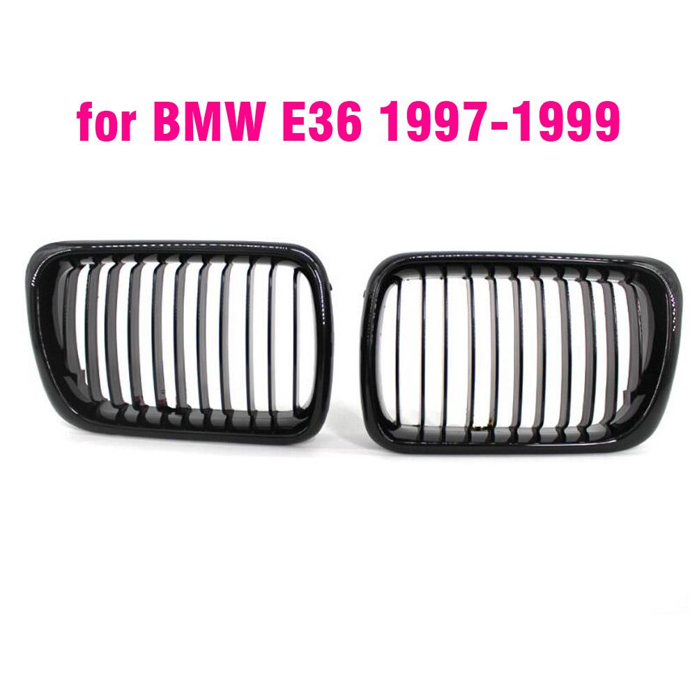 BLACK E36 Grille ABS Front Replacement Hood Kidney Grill For BMW E36 1997 1998 1999  for BMW  318i 323i 325i 320i 328i