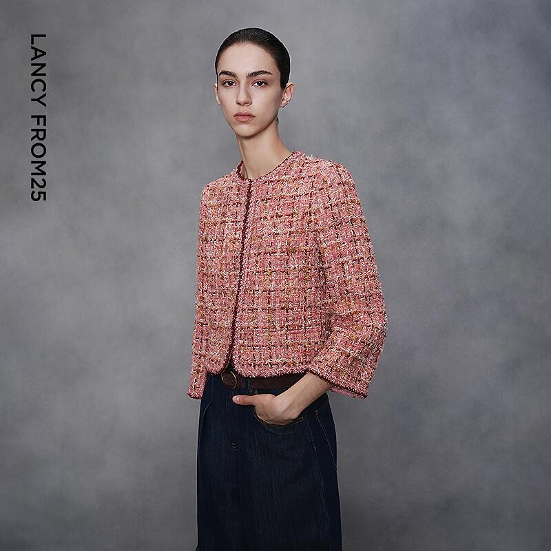 LANCY Artist Collaboration Wool Blend Tweed Jacket