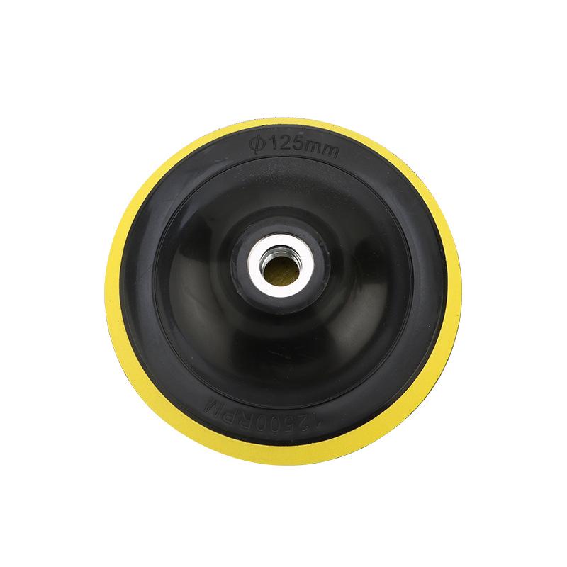 Self-Adhesive 4-Inch Flocking Sandpaper Disc for Angle Grinders - Hook & Loop Polishing Pad.