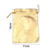 5-10Pcs Silver/Gold Foil Cloth Drawstring Bags Jewelry Gift Bags Candy Beads Bracelet Packing Pouch For Wedding Gift Storage Bag