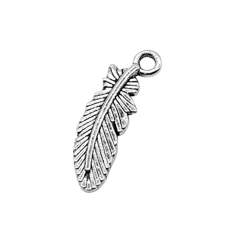 Feather Charms Multi Color Alloy Leaf Pendants For Boho Style DIY Jewelry Accessories