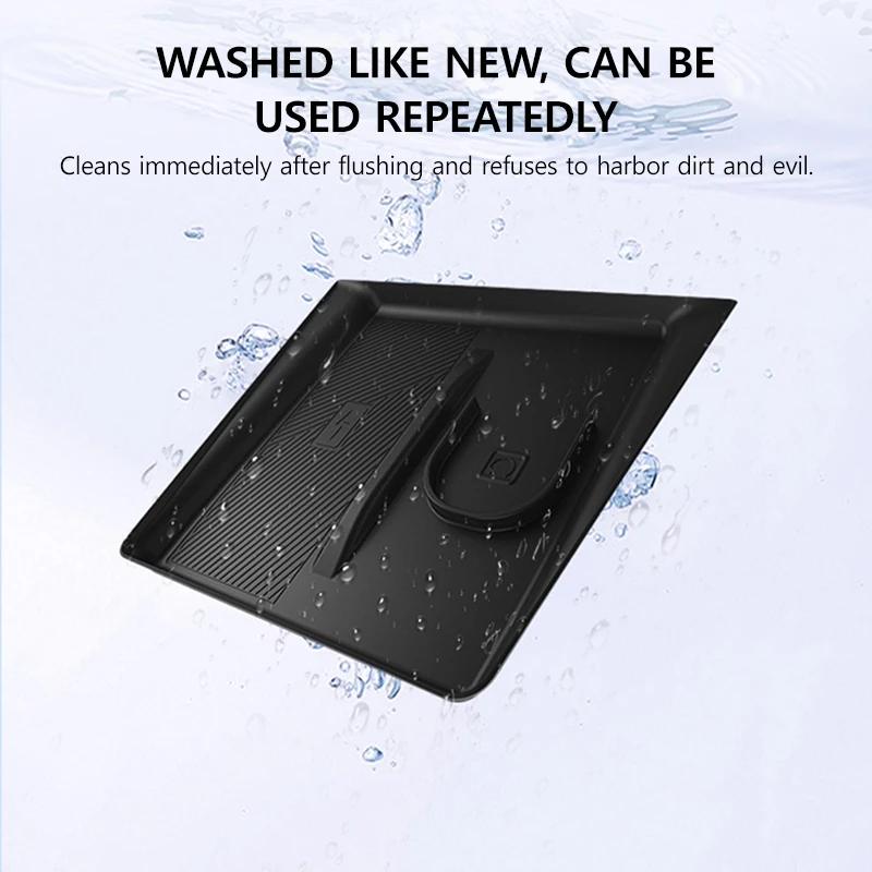 Car Wireless Charging 2-in-1 Silicone Pad for Tesla Model Y Juniper 2025 Anti-skid Accessories for Mobile Phone and Earphones