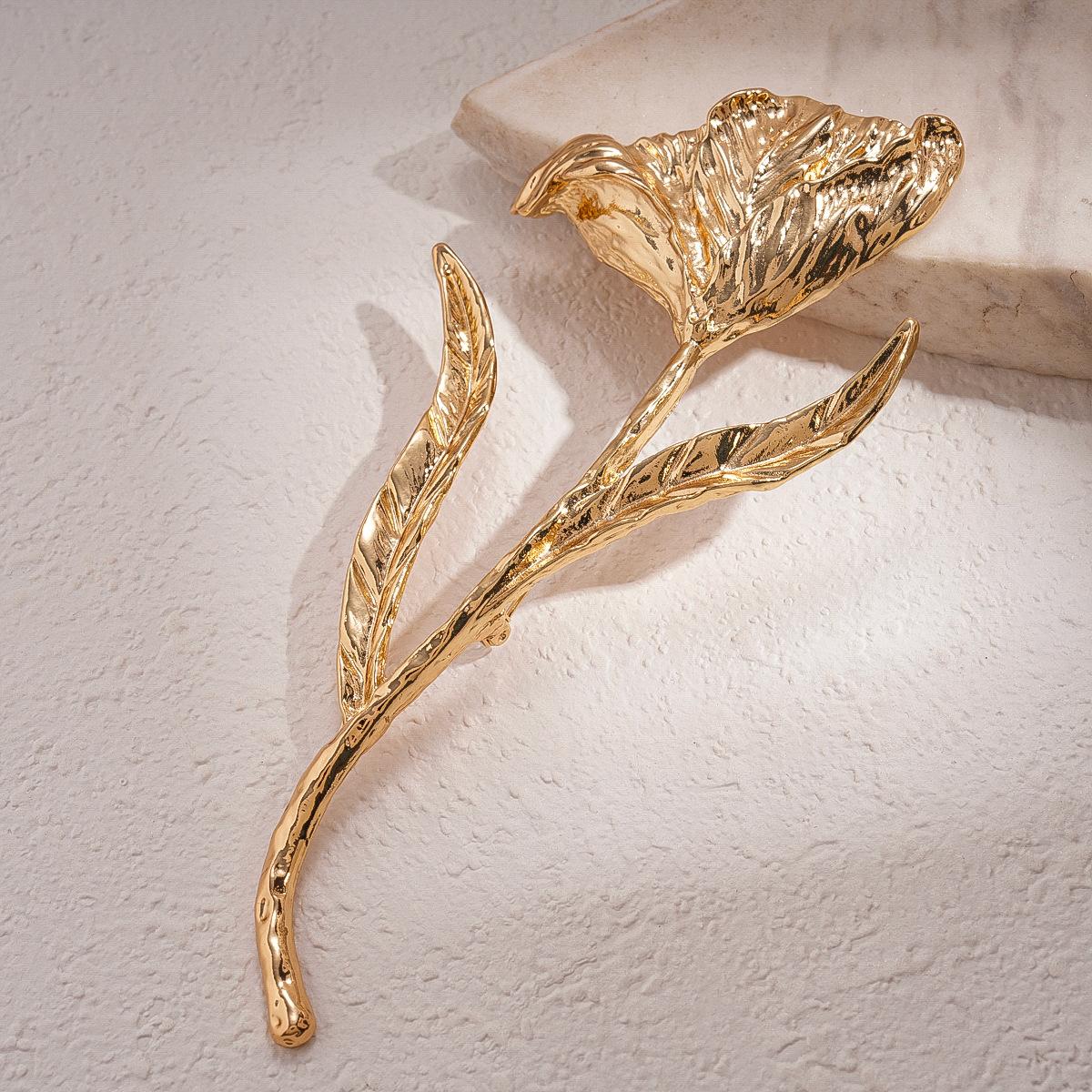 Pleated Flower Brooch Cold Wind Niche Accessories