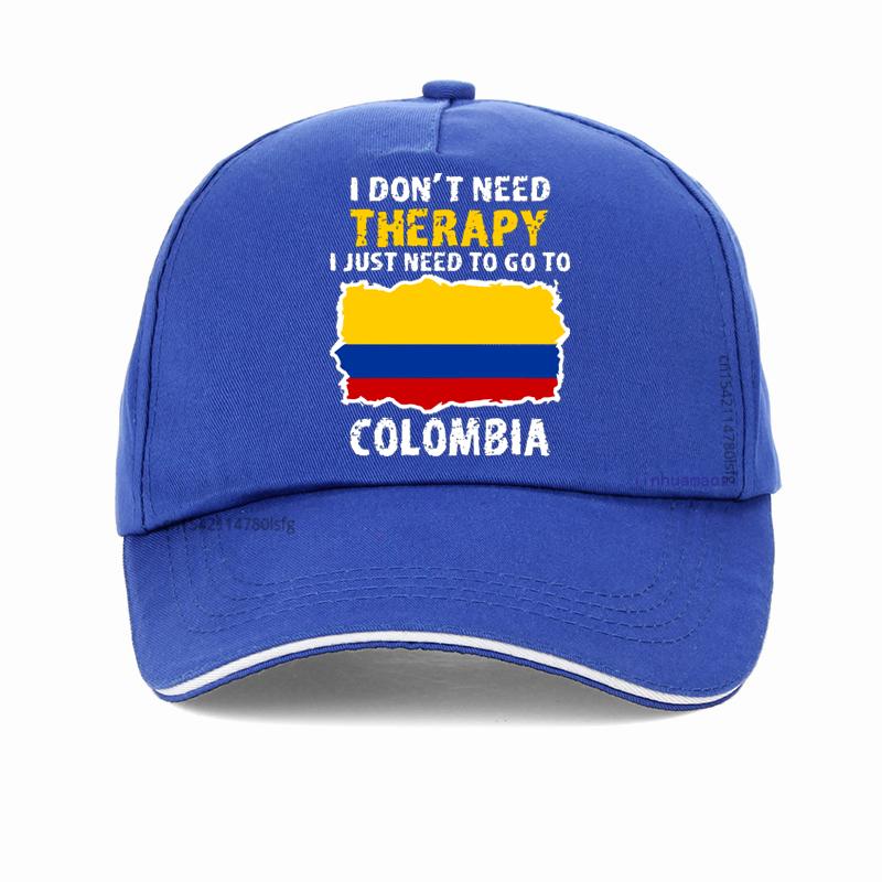 Funny Colombia Flag hat printing Graphic Cotton Adjustable Baseball Cap Summer Style Unisex Women Golf Snapback Hats