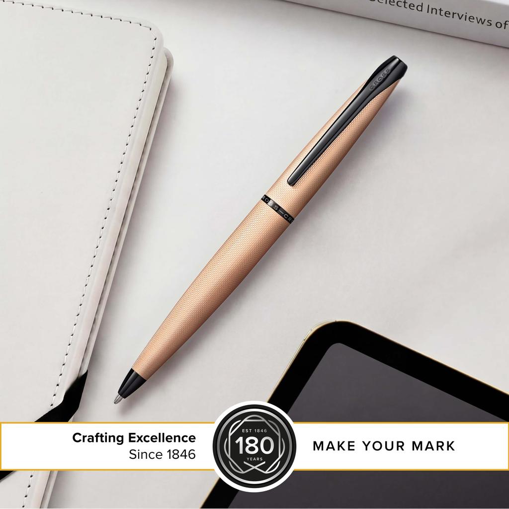 CROSS Ballpoint Pen ATX Brushed Rose Gold N882-42