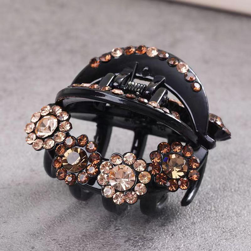 Vintage  Flower Hair Claws Women   Hairpins Clamps Crab Ponytail Barrette Girls Hair Accessories