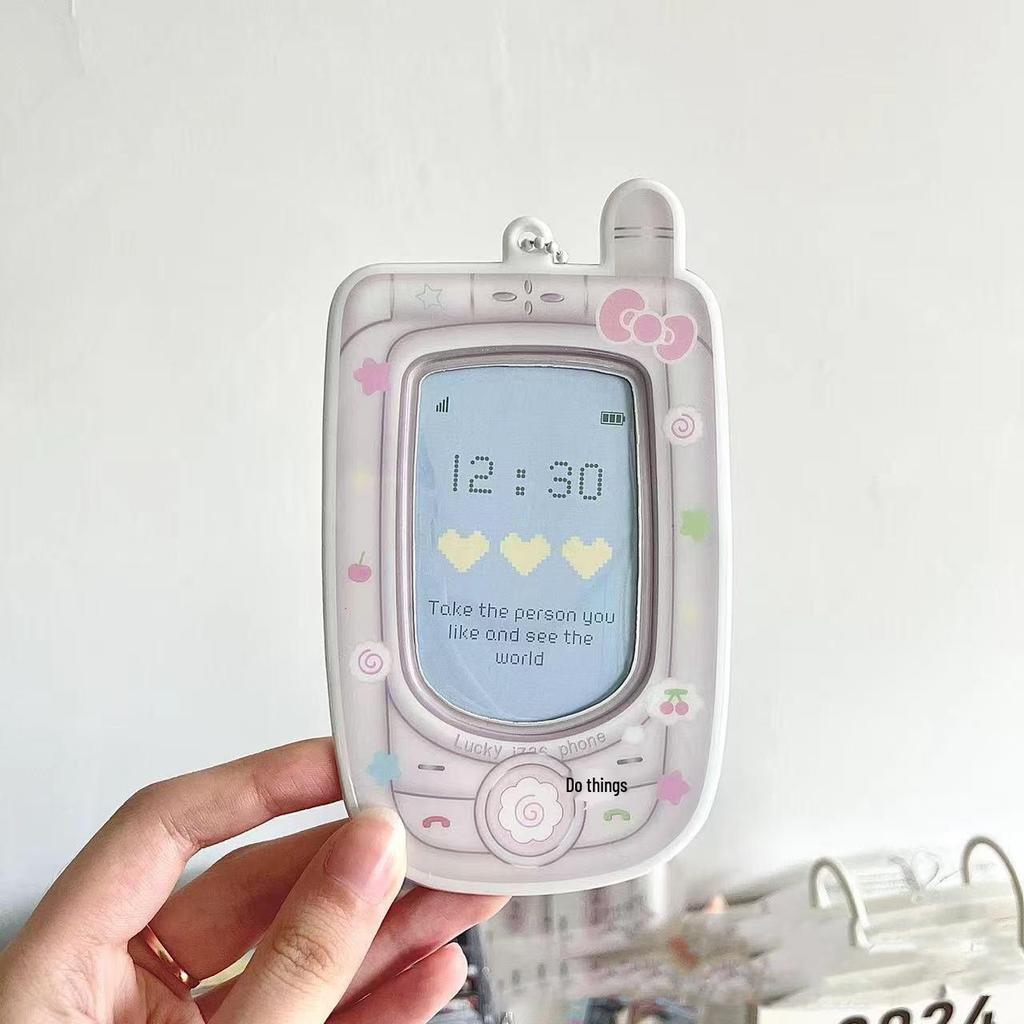 Telefon Askılı PVC Kartlık - Sevimli Fotoğraf, Okul ve Kimlik Kartı Saklama Cüzdanı