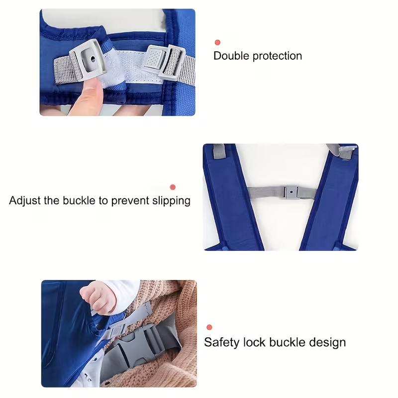 4-In-1 Baby Carrier Waist Stool, Newborn to Toddler, Front And Back Carry