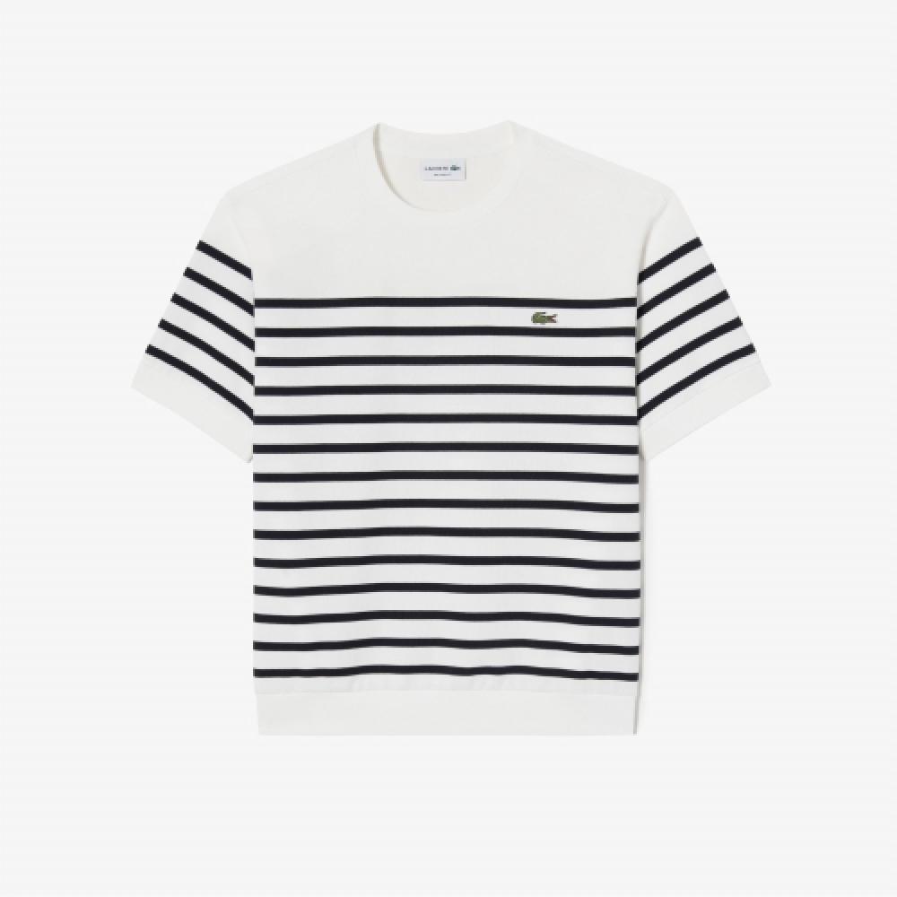 

LACOSTE Мужская футболка в полоску Overfit Milano [белая]