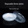 High-Temperature Resistant Disposable Picnic Plates - Food-Grade Plastic for Serving Meals