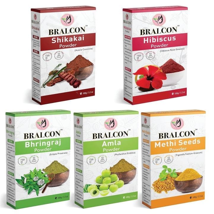 BRALCON Methi, Amla, Shikakai, Bhringraj, Hibiscus