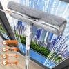 Telescopic Window Glass Cleaner: Universal High-Rise Squeegee with Extendable Pole