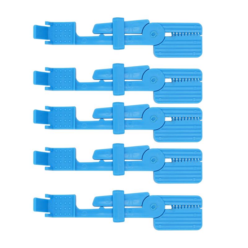 5Pcs Dental X-Ray Film Holder Clip Blue High Quality Plastic Radiograph Tool Dentistry Lab