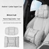 Universal Car Headrest & Lumbar Support Cushion for All Seasons - Fits Tesla & Mercedes