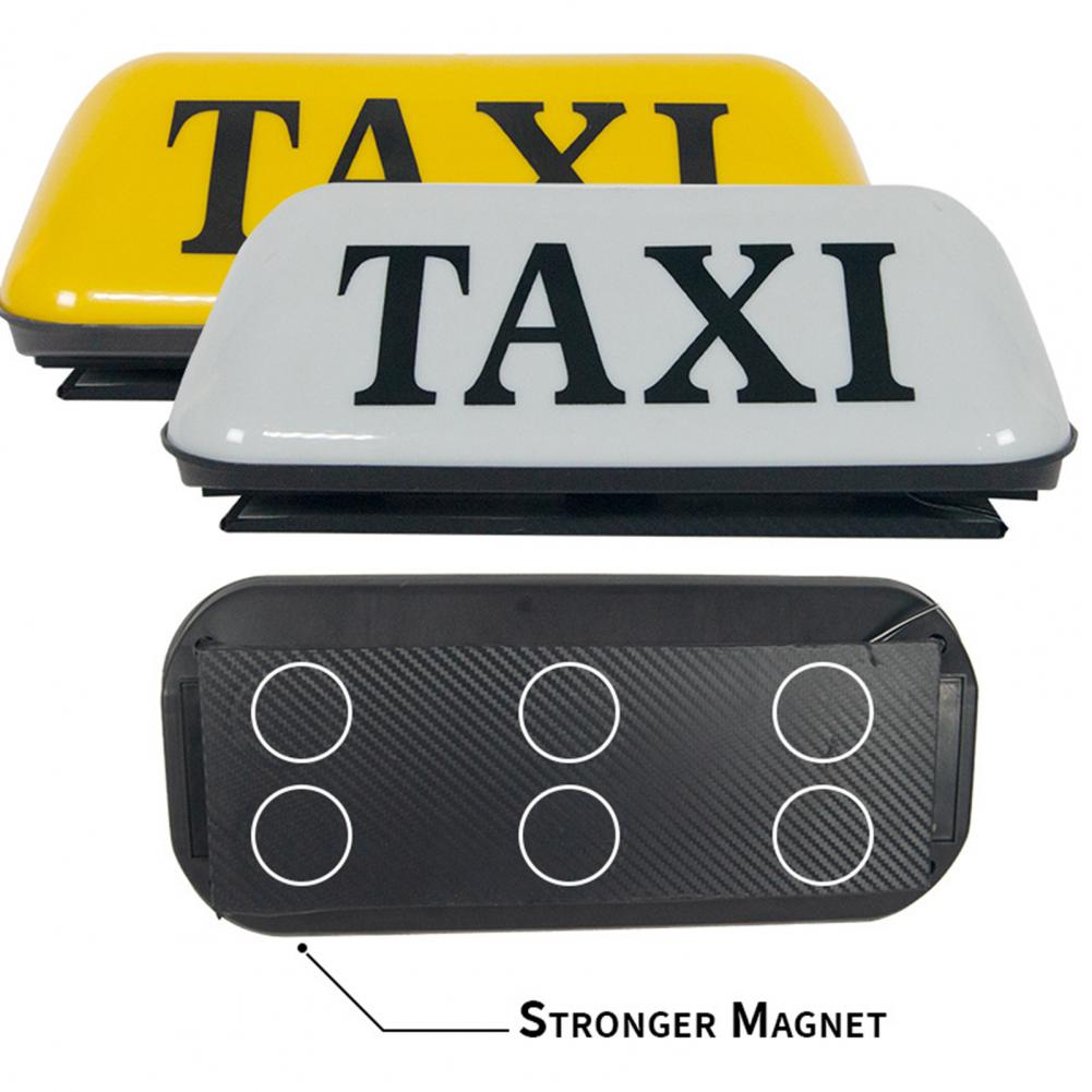 12V TAXI Roof Lamp Cab Sign Roof Top Topper Car Magnetic LED Light Waterproof Bright Top Board Roof Sign
