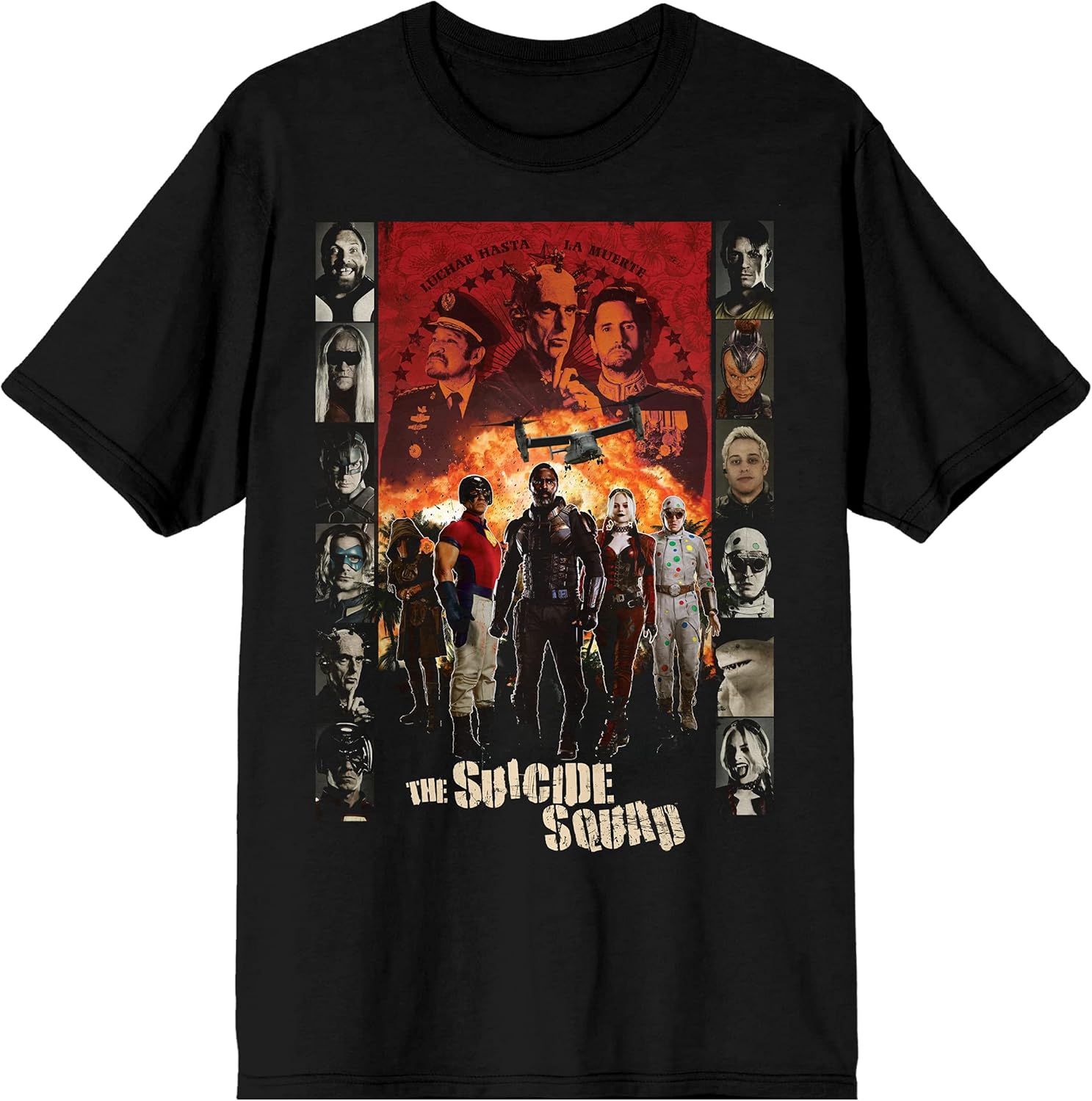 Bioworld The Suicide Squad Movie Black Graphic Tee S