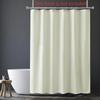 Waterproof Polyester Shower Curtain Soft Touch Machine Washable Weighted Bottom Reinforced Top Hem