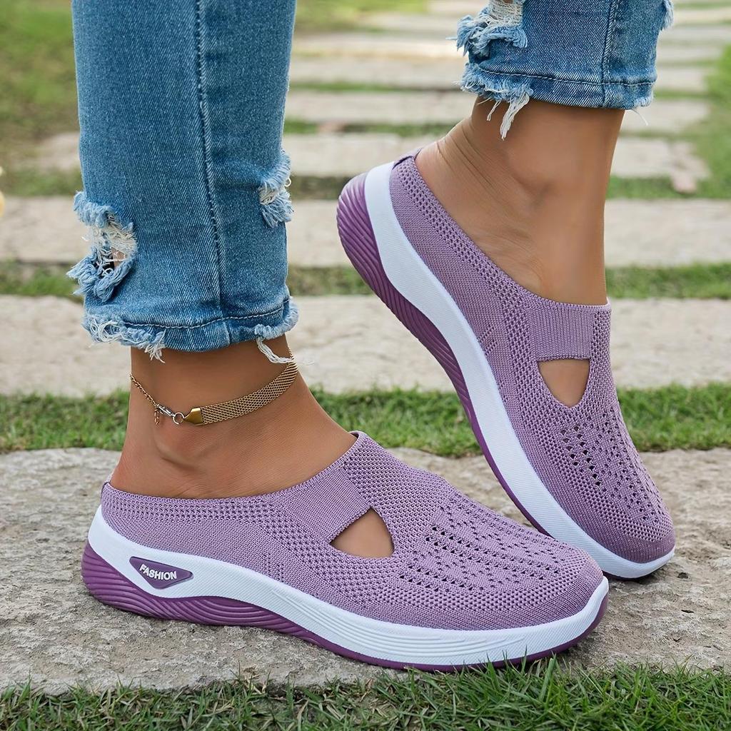 Tênis Slip-On Feminino Moderno, Leve e Confortável, Sapatos Casuais Respiráveis para Caminhada., Sapatos Femininos