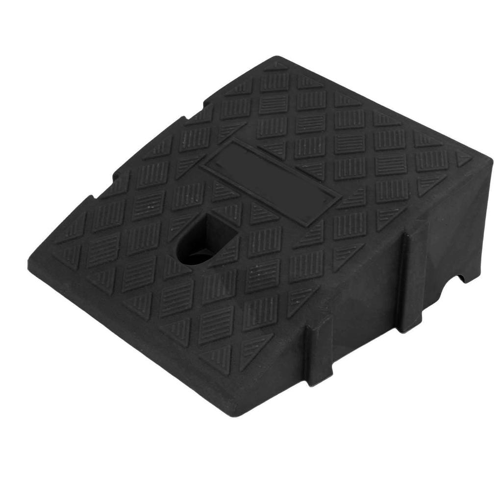 2PCS Curb Ramp 13cm Height 4409lbs Strong Load Capacity Portable Hvy Duty PE Car Ramp for Motorcycle Bikes