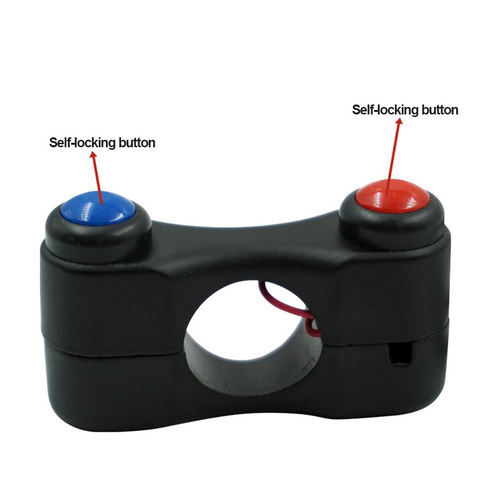 Motorcycle Switch Electric Bicycle Scooter 7/8" 22mm Handlebar Switches Headlight Fog Lamp Horn ON OFF Start 2 Button
