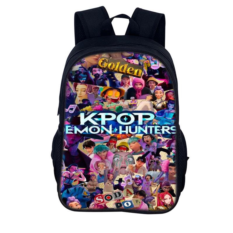 K-Pop Dämonenjäger Kinderrucksack, 16-Zoll Schülerrucksack CLE
