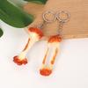 Pvc Chicken Wing Bone Charm Simulated Chicken Leg Bone Key Ring Props Imitation Food Key Chain Bag Pendant Decoration Cute Gift