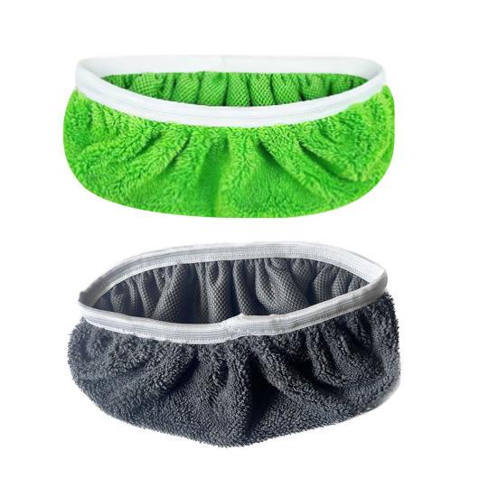 5Pcs Mop Cover Soft Coral Velvet Fabric Strong Water Absorption Quick Clean No Lint Electrostatic Adsorption Dust Hair Removal Mop Cloth