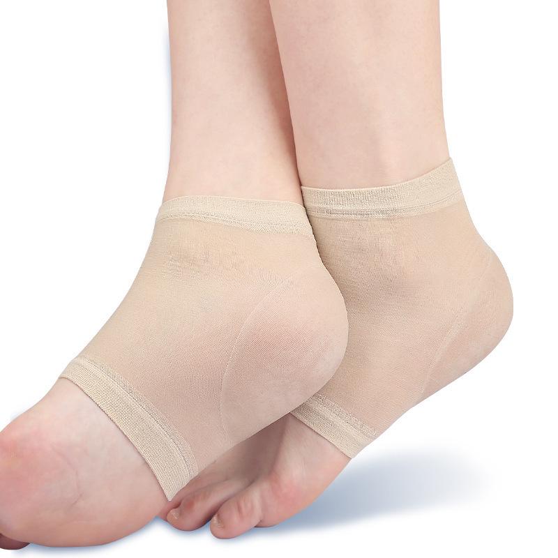 Calzini con Tallone in Gel: Calze Mezzepolpaccio Estive Morbide, Anti-Sfregamento, Traspiranti, Delicate sulla Pelle