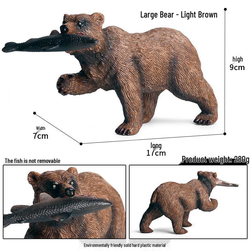 Polar Bear Wildlife Model Toy - Arctic Animal for Children s Sensory Play and Early Education