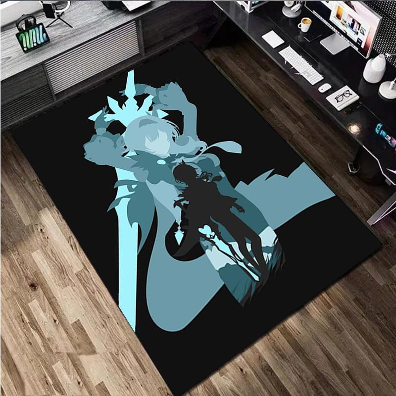 Genshin Impact Rug Home carpet Office Decorative Carpet For Living Room Bedroom Door Mat Floor Carpet Computer Chair Area Rug