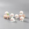 Mini Resin Sheep Figurines 5Pcs Lovely Cartoon Pattern Eco-Friendly Craft for Home Bonsai Fairy Garden Decoration