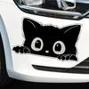 Thief Cat with Big Eyes Car Sticker, Waterproof PVC Material; Car Styling Decor Accessories, Poor Cat Car Decals