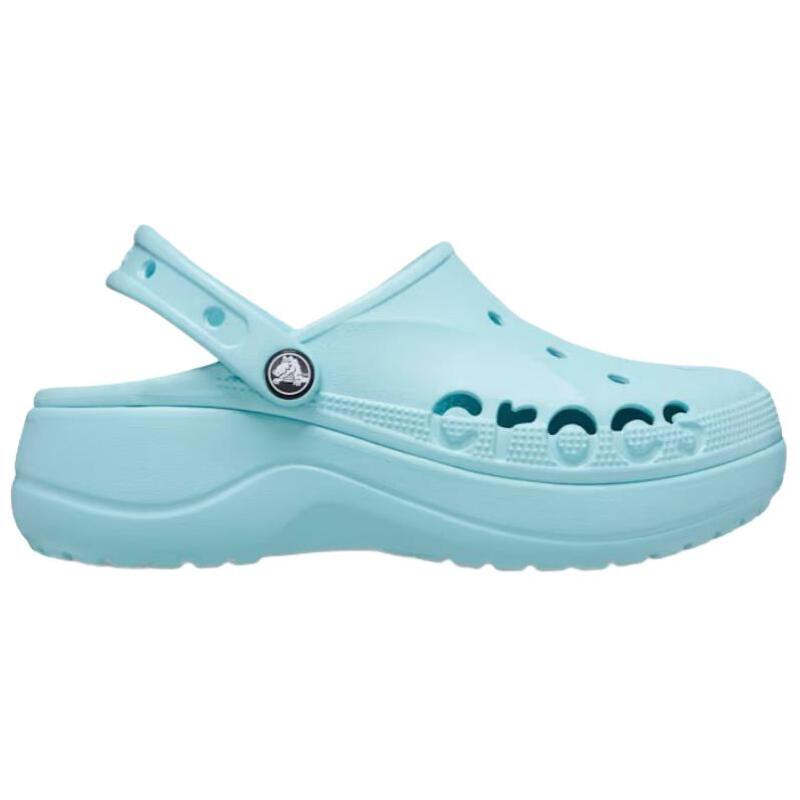 Crocs Baya Platform Clog EVA Lightweight and Comfortable Commuting Outdoor Minimalist Trend Hole Shoes Women's Blue