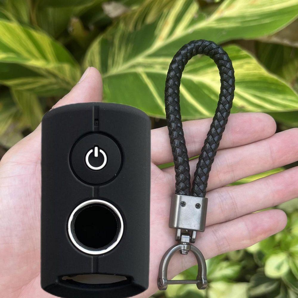 Silicone Motor Key Cover Case Accessories for Yamaha NVX NVX155 XMAX XMAX300 QBIX AEROX JAUNS 2 Buttons Smart Remote Keychains