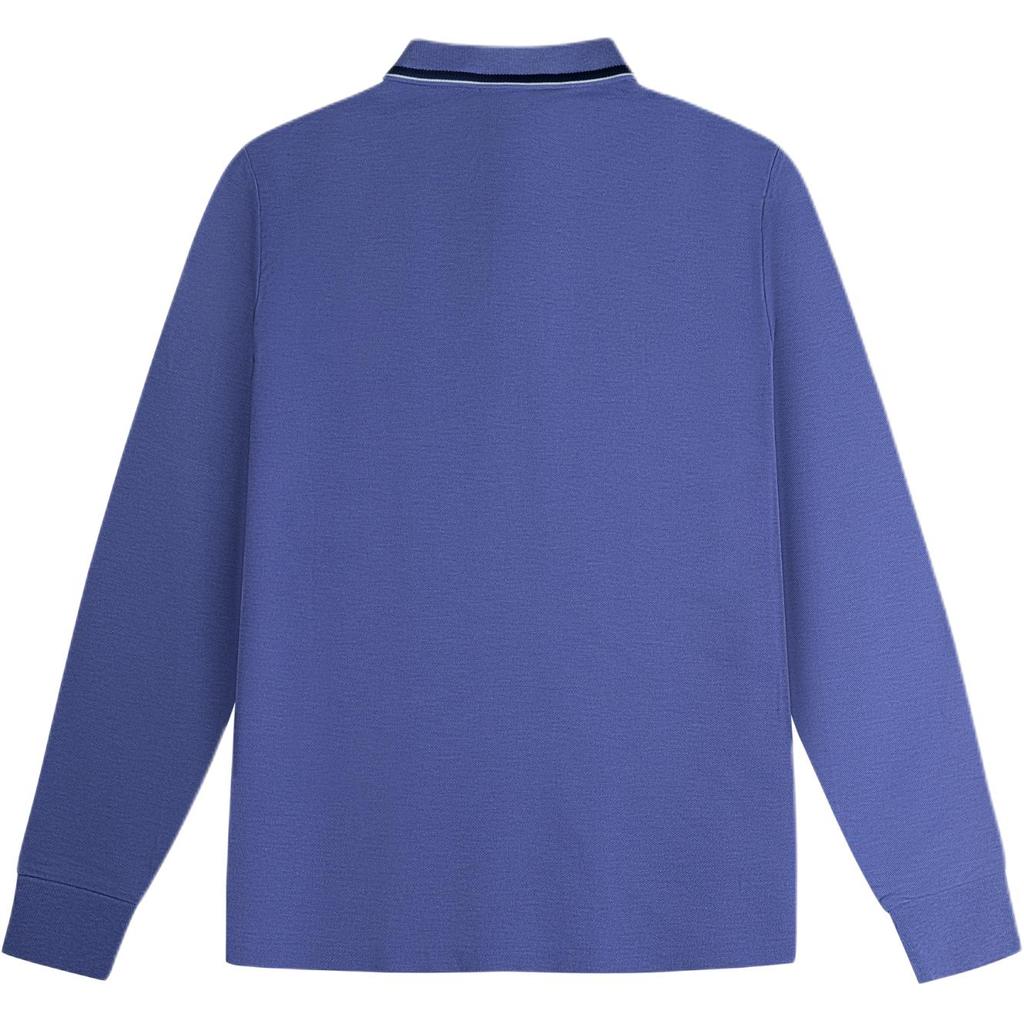 Polo Ralph Lauren Ss24 Embroidered Pony Logo Long Sleeve Polo Shirt Men tops Purple 710784325-003